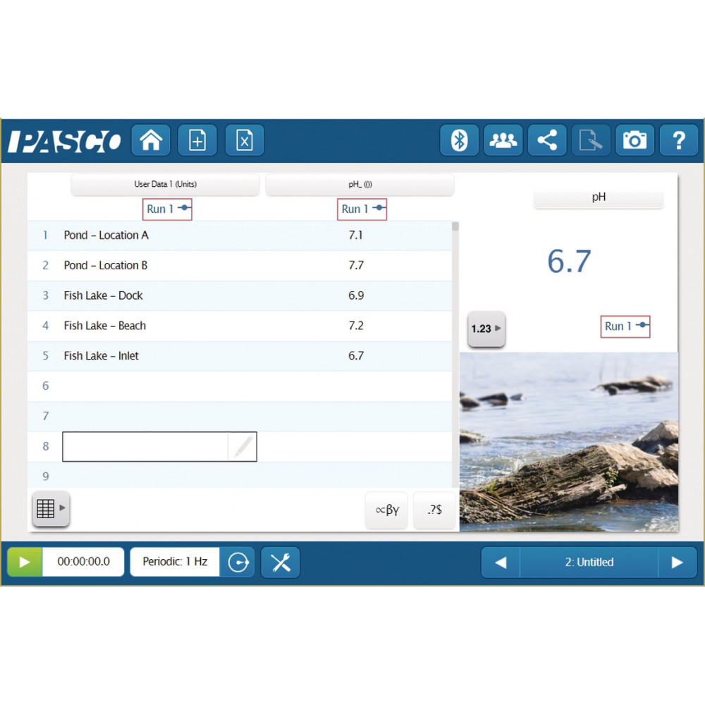 Бездротовий цифровий датчик pH PASCO PS-3204