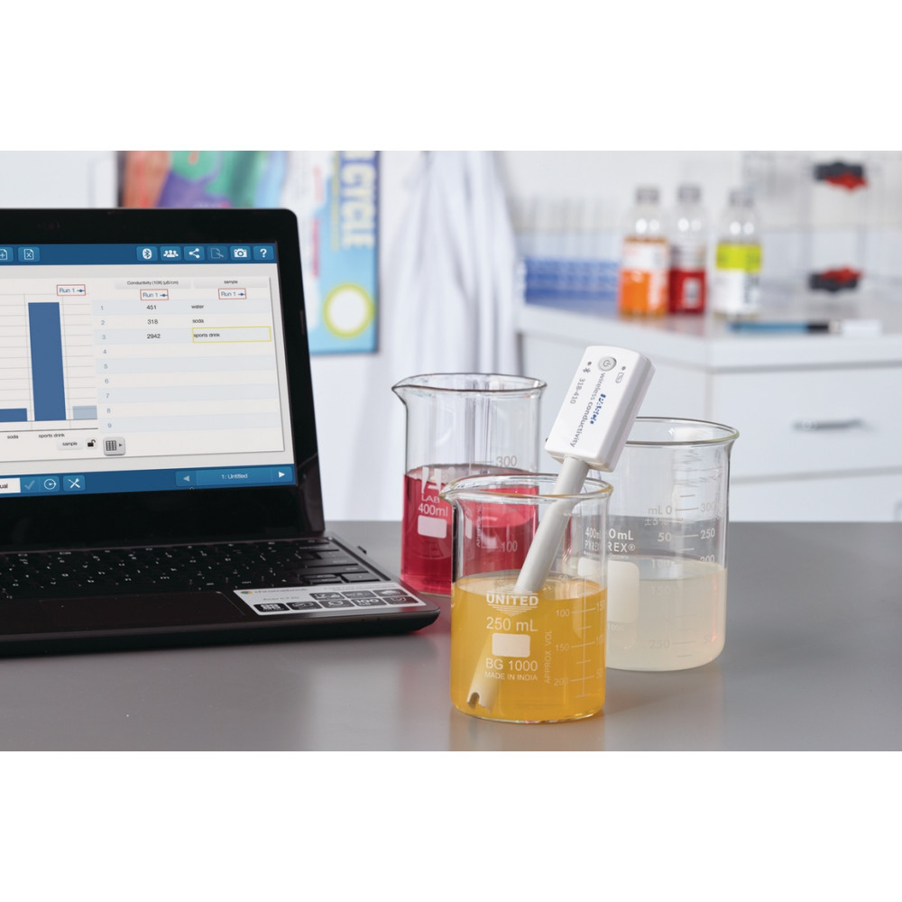 Бездротовий цифровий датчик питомої провідності PASCO PS-4210 з LED дисплеєм