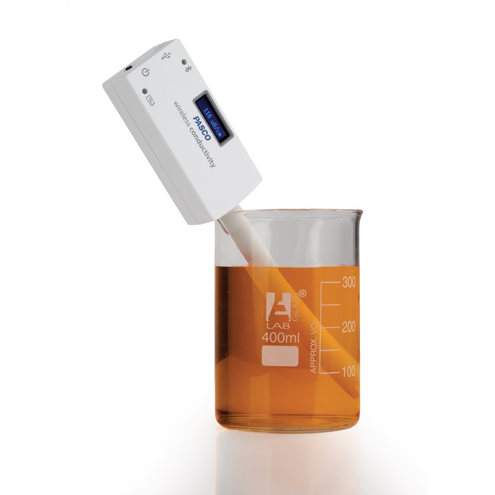 Бездротовий цифровий датчик питомої провідності PASCO PS-4210 з LED дисплеєм
